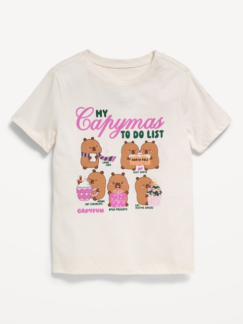 CapyFun™ Graphic T-Shirt for Toddler Girls