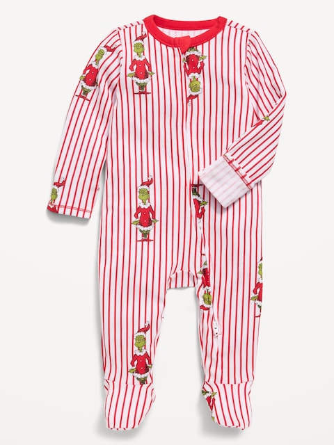 Dr. Seuss™ Grinch Snug-Fit 2-Way-Zip Sleep & Play Footed One-Piece for Baby