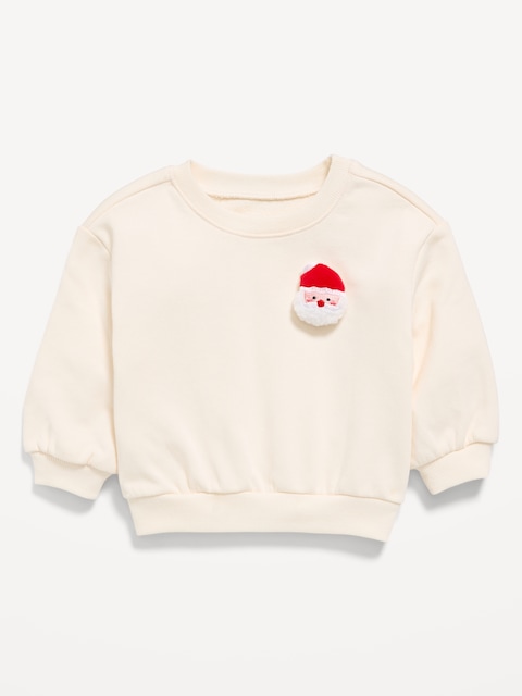 French Terry Crew-Neck Graphic Sweatshirt for Baby