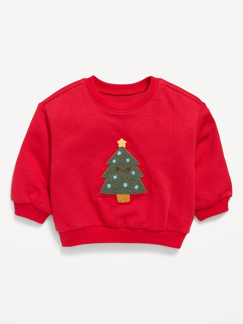 French Terry Crew-Neck Graphic Sweatshirt for Baby