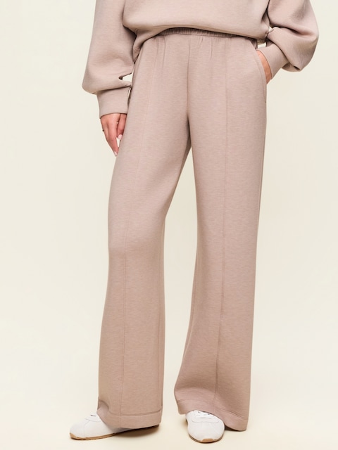 High-Waisted Bounce Fleece Wide-Leg Sweatpants