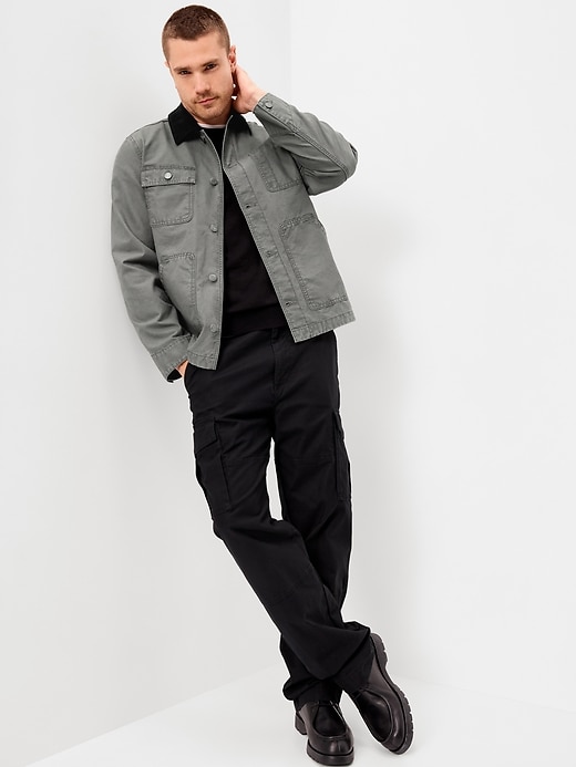 Loose Canvas Workwear Jacket | Old Navy
