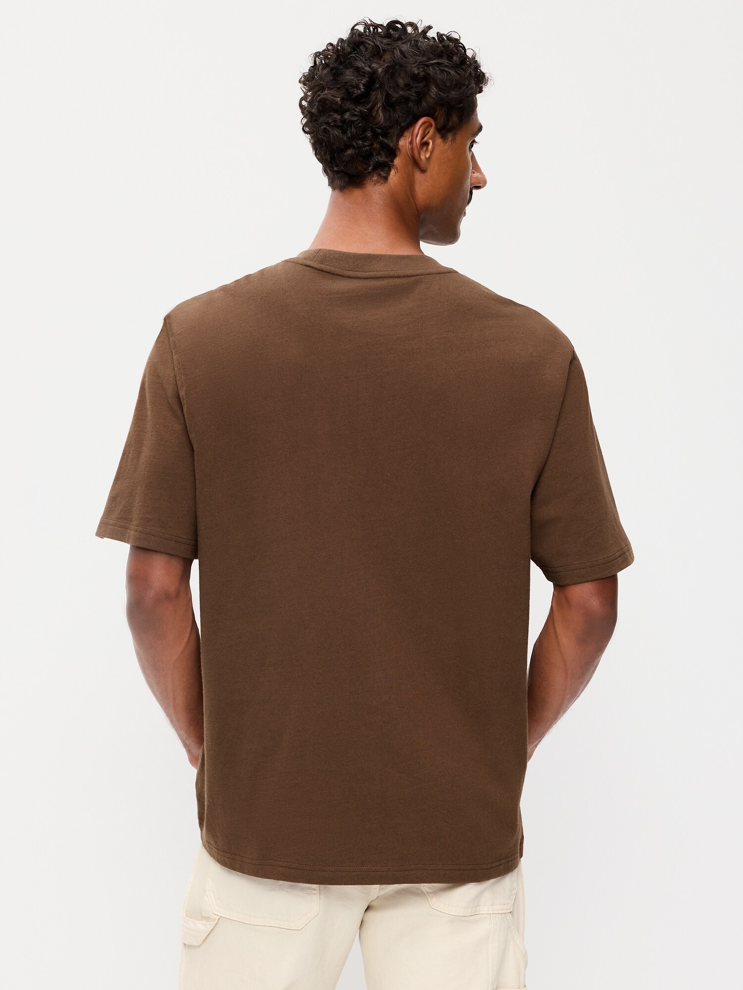 Мужская футболка Old Navy Heavyweight Graphic, цвет: Тёмный орех — фото 2