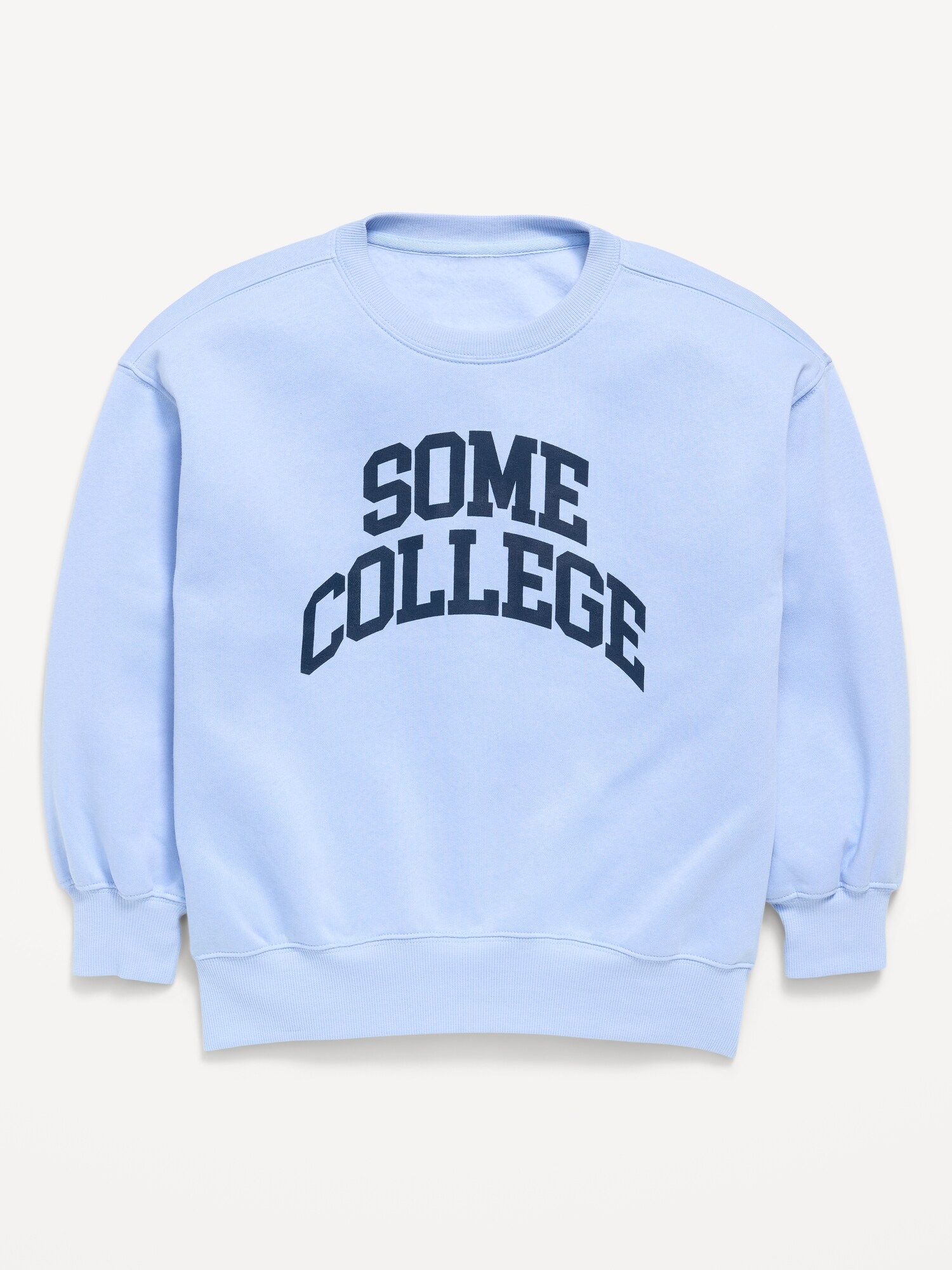 Толстовки Old Navy Oversized Graphic Tunic Sweatshirt для девочек, цвет: Барвинковый — фото 4