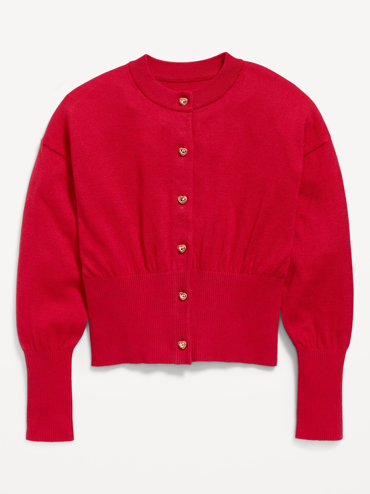 Кардиган Old Navy Cardigan Sweater для девочек, цвет: Красный — фото 2