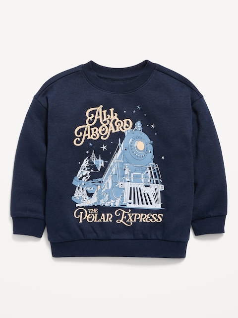 The Polar Express™ Oversized Unisex Graphic Sweatshirt for Toddler