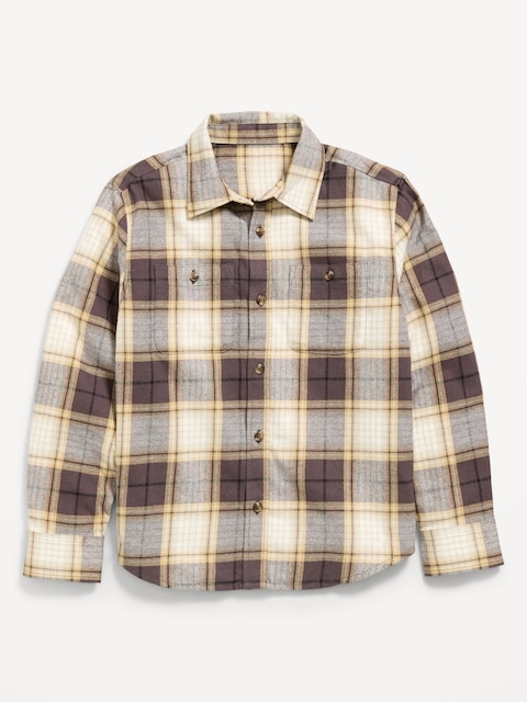 Long-Sleeve Flannel Shirt for Boys