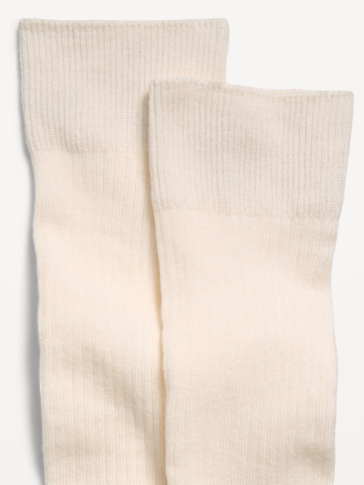 Женские гольфы Old Navy в рубчик выше колена, цвет: Creme De La Creme — фото 2
