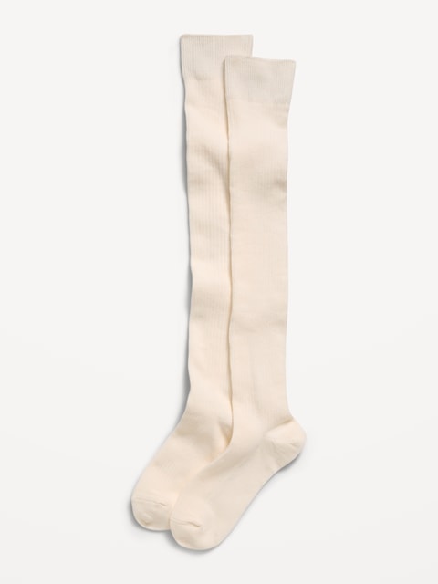 Ribbed Over-the-Knee Socks for Women