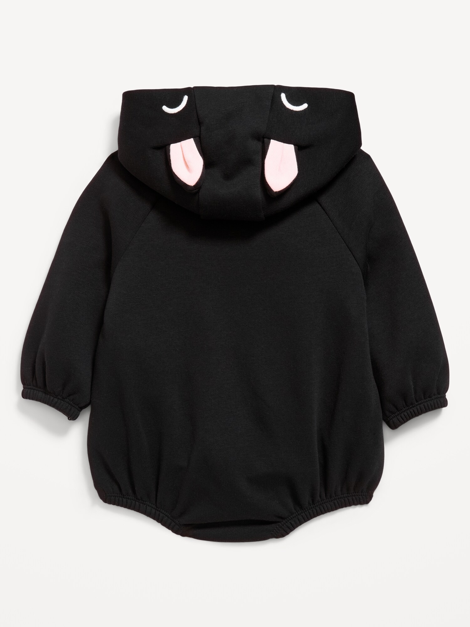 Комбинезон Old Navy Hooded Pumpkin Critter Fleece One-Piece Romper для малышей, цвет: Bat — фото 3