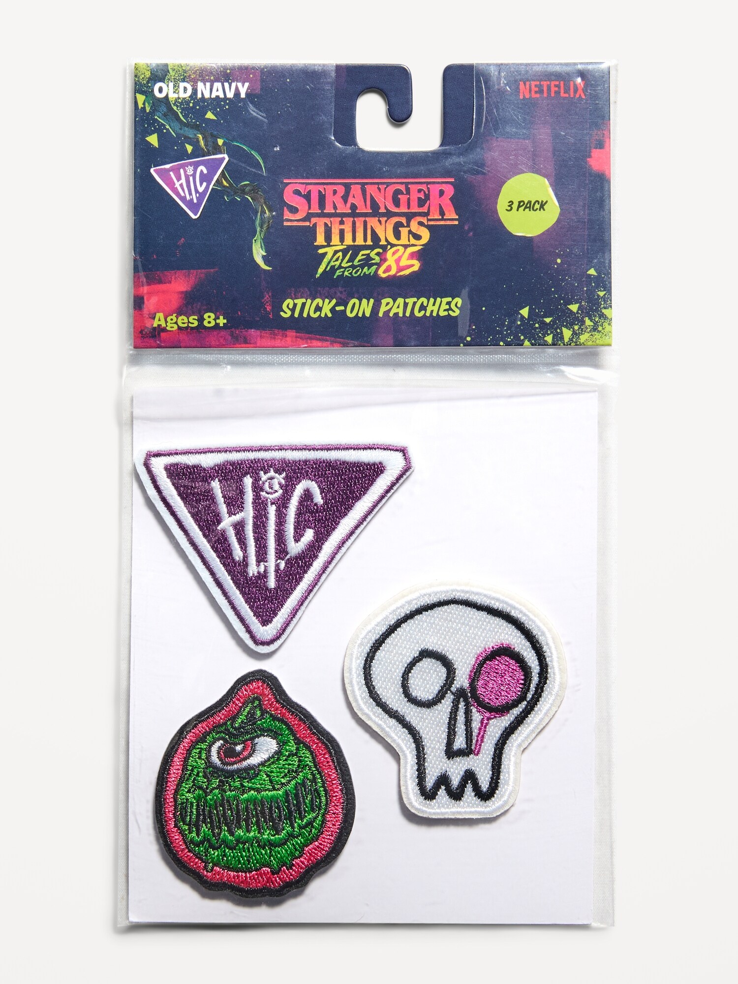 Набор из 3 нашивок-наклеек Old Navy x Netflix Stranger Things: Tales From '85, цвет: Patches