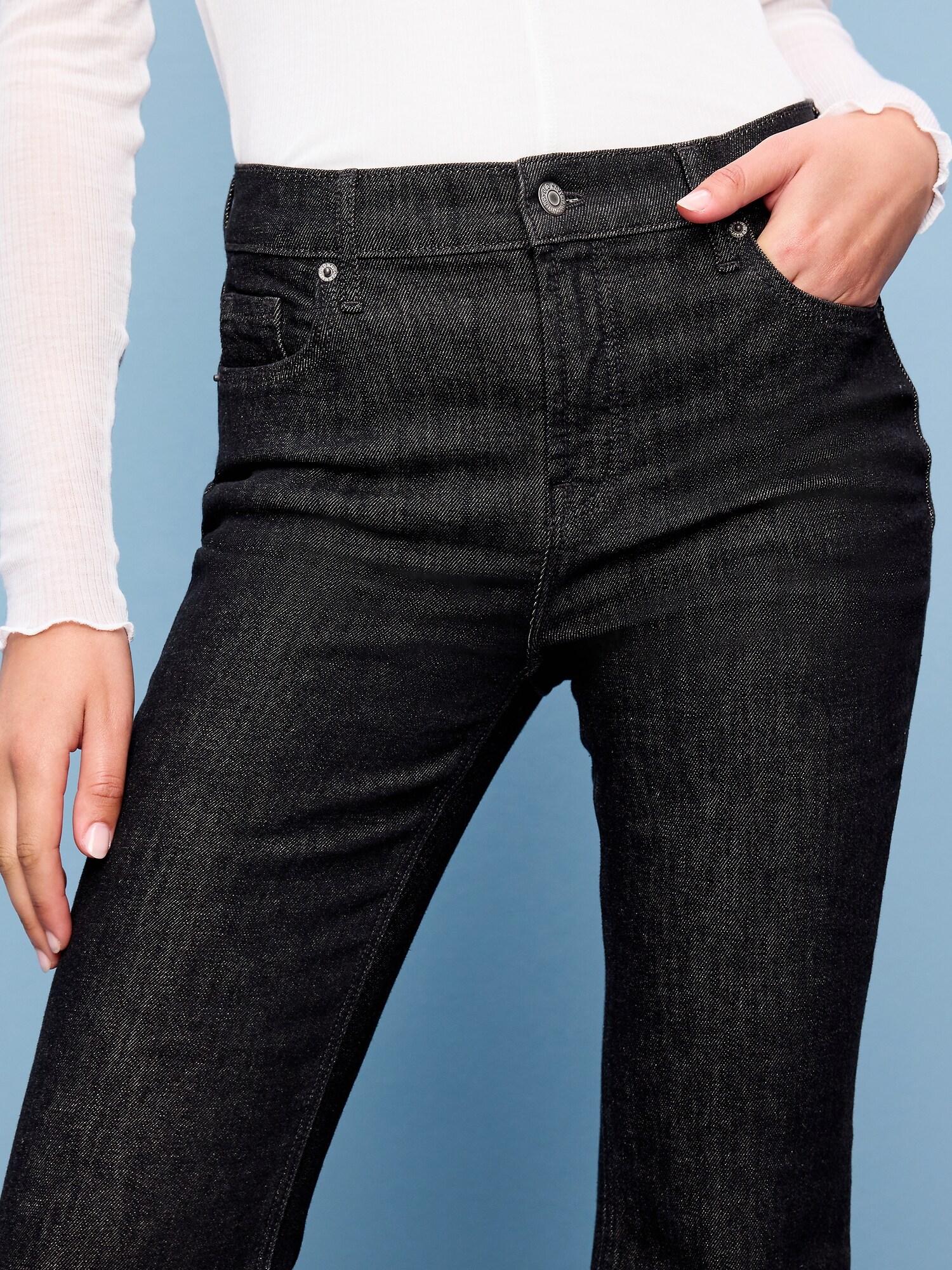 Женские джинсы Old Navy High-Waisted Flare, цвет: Bernie — фото 4