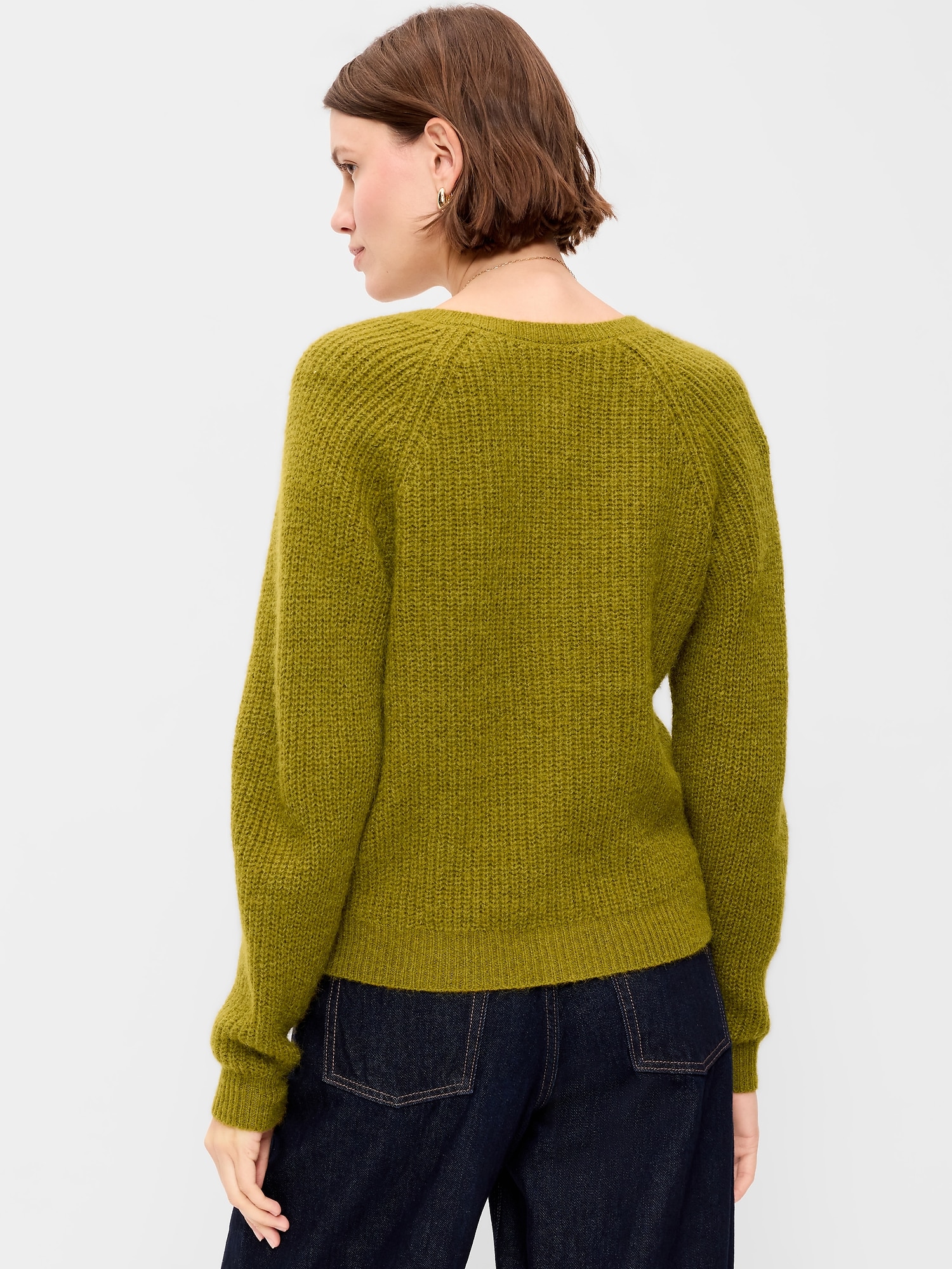 Cozy Slouchy Crew-Neck Cardigan