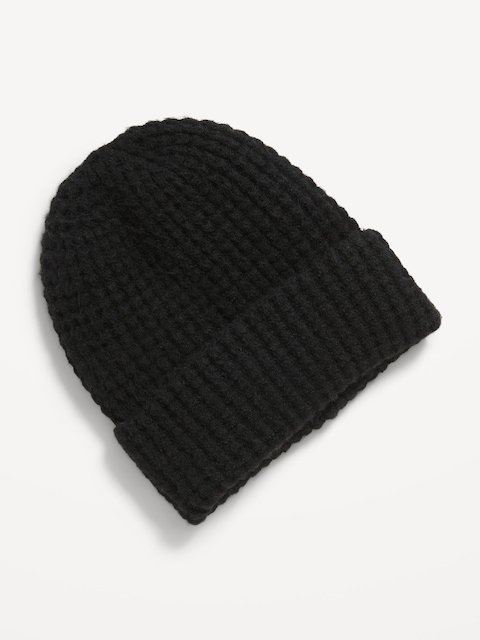Waffle Knit Beanie for Men