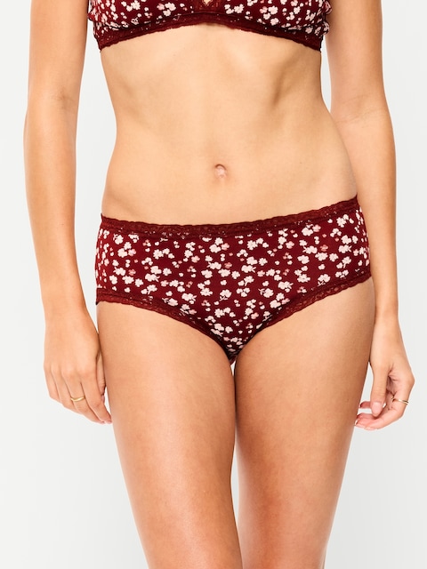 Lace-Trim Hipster Underwear