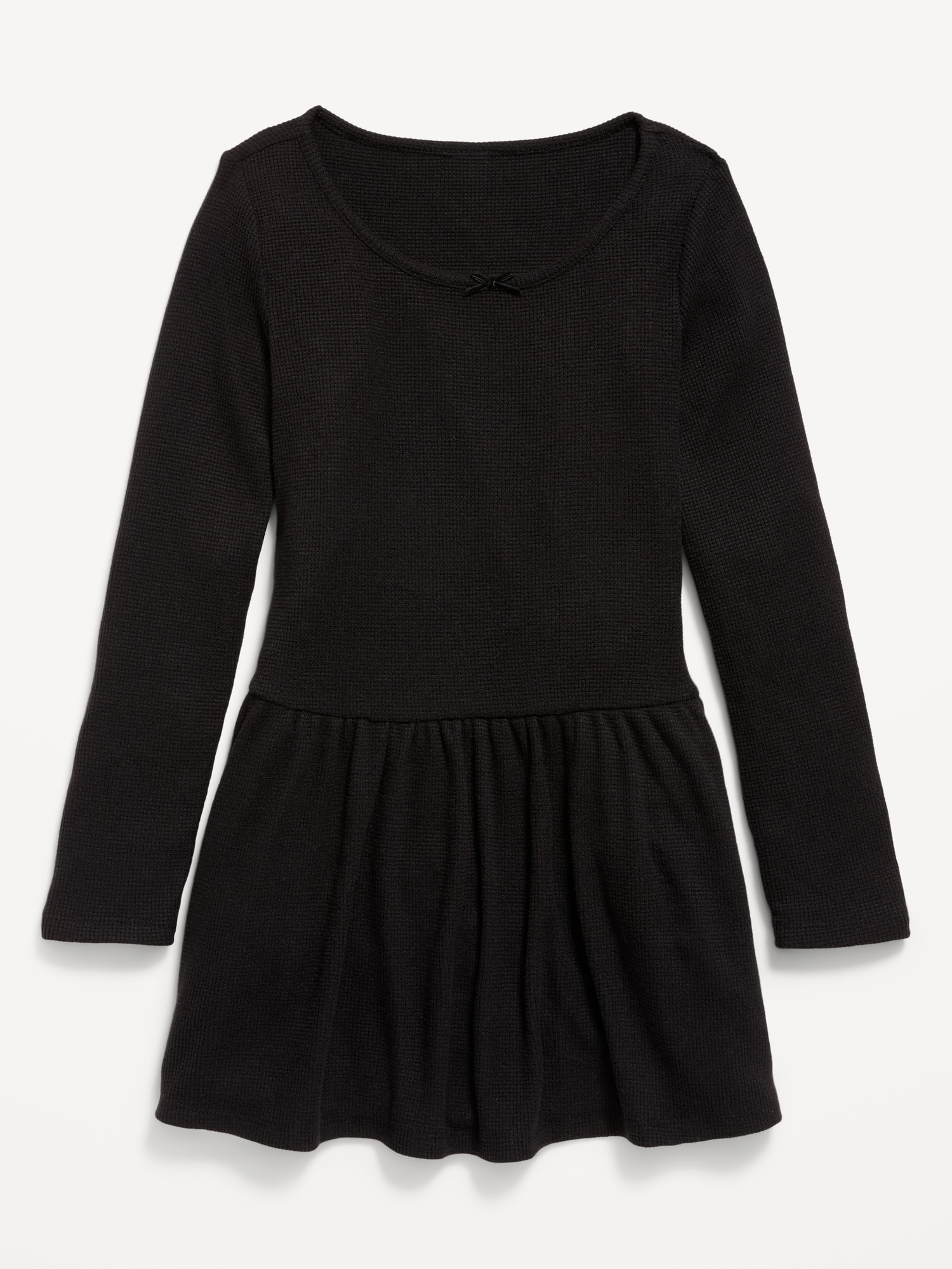 CozePlush Fit and Flare Long-Sleeve Dress for Girls