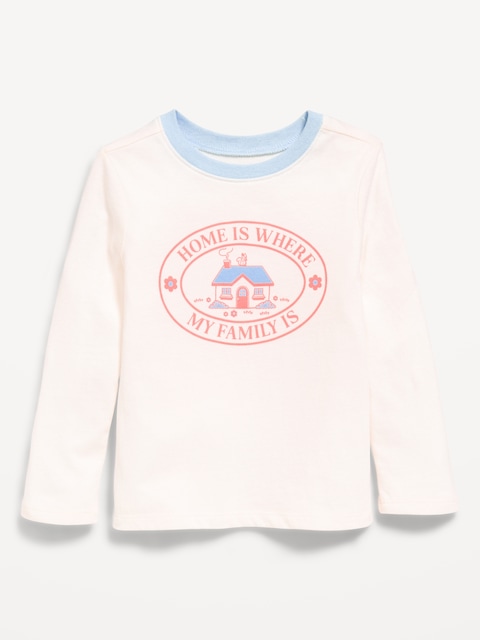 Long-Sleeve Graphic T-Shirt for Toddler Girls