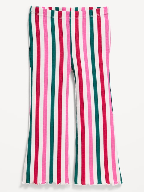 Ribbed Flared Leggings for Toddler Girls