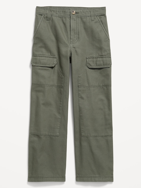 Baggy Cargo Canvas Pants for Boys