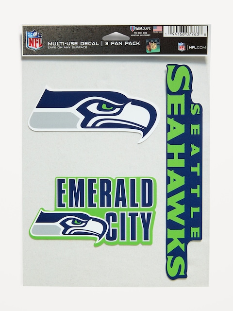 WinCraft® Seattle Seahawks 3-Pack Multi-Use Decals