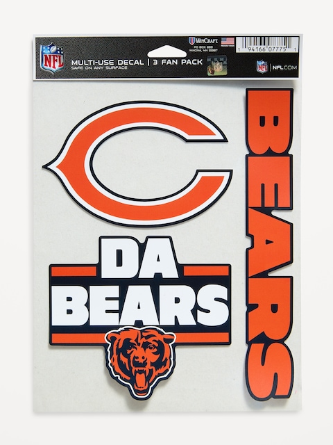 WinCraft® Chicago Bears 3-Pack Multi-Use Decals