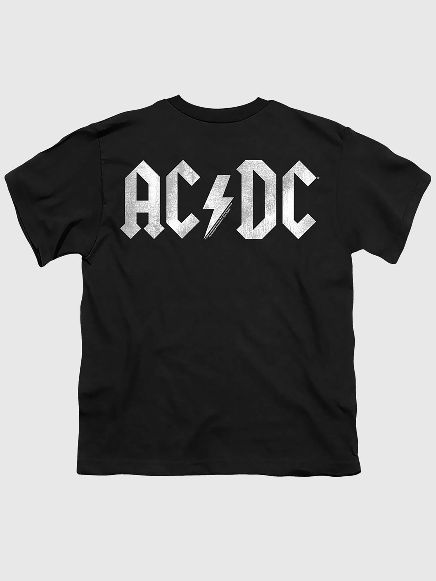 ACDC Bolt Print Graphic T-Shirt for Kids