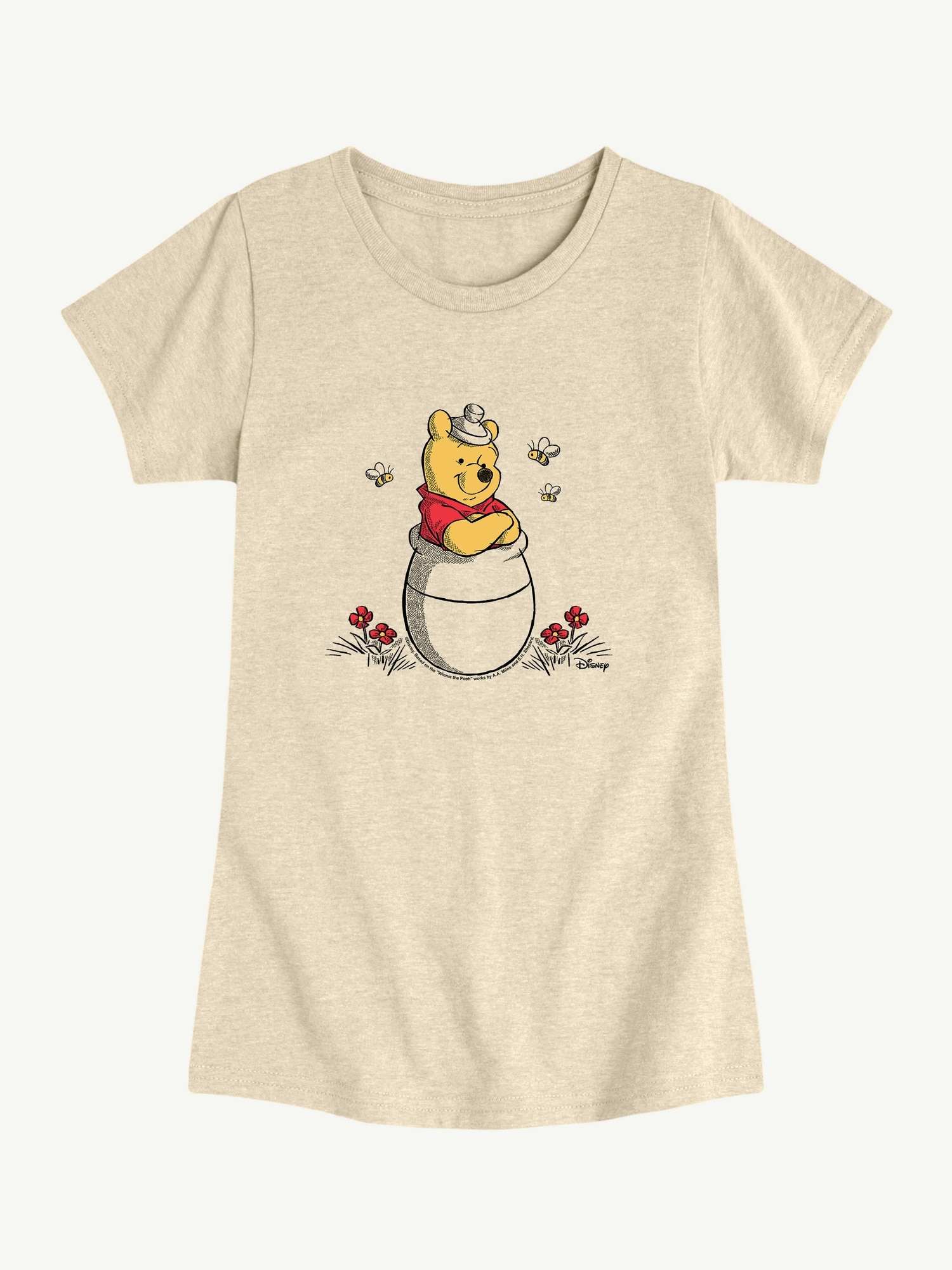 Winnie The Pooh And Bees Short Sleeve Graphic T-Shirt For Toddlers
