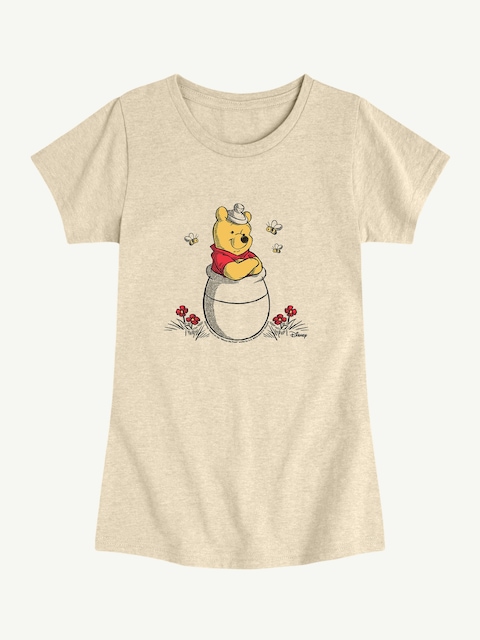 Winnie The Pooh And Bees Short Sleeve Graphic T-Shirt For Toddlers