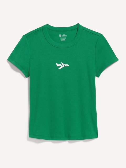 New York Jets Snug Crop T-Shirt for Women