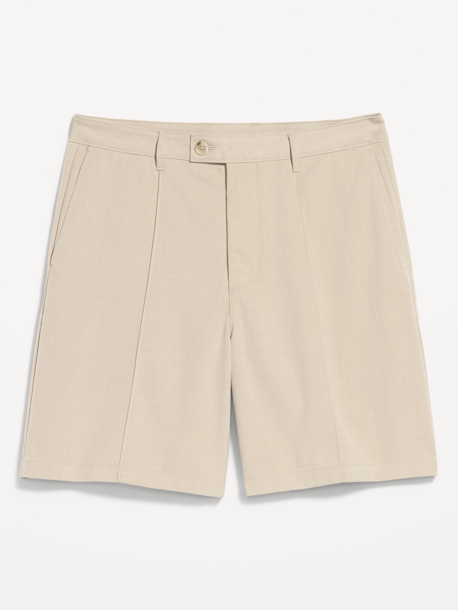 Baggy Creased Twill Dress Shorts - 8-inch inseam