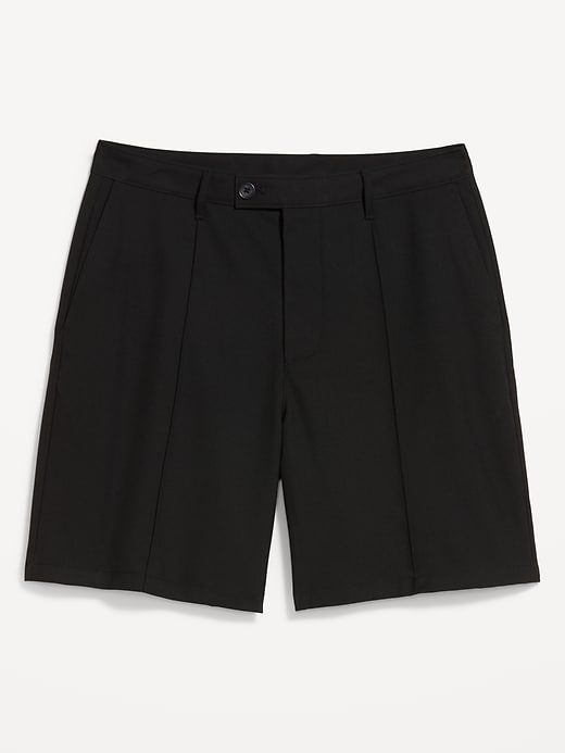 Baggy Creased Twill Dress Shorts