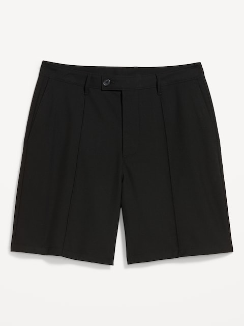 Baggy Creased Twill Dress Shorts -- 8-inch inseam