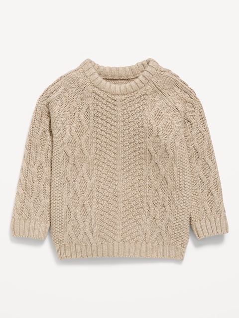 Unisex Cable-Knit Sweater for Baby