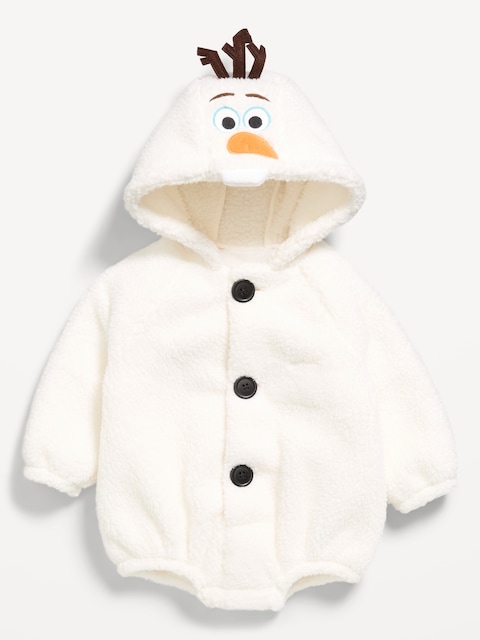 Disney© Long-Sleeve Sherpa Hooded One-Piece Romper for Baby