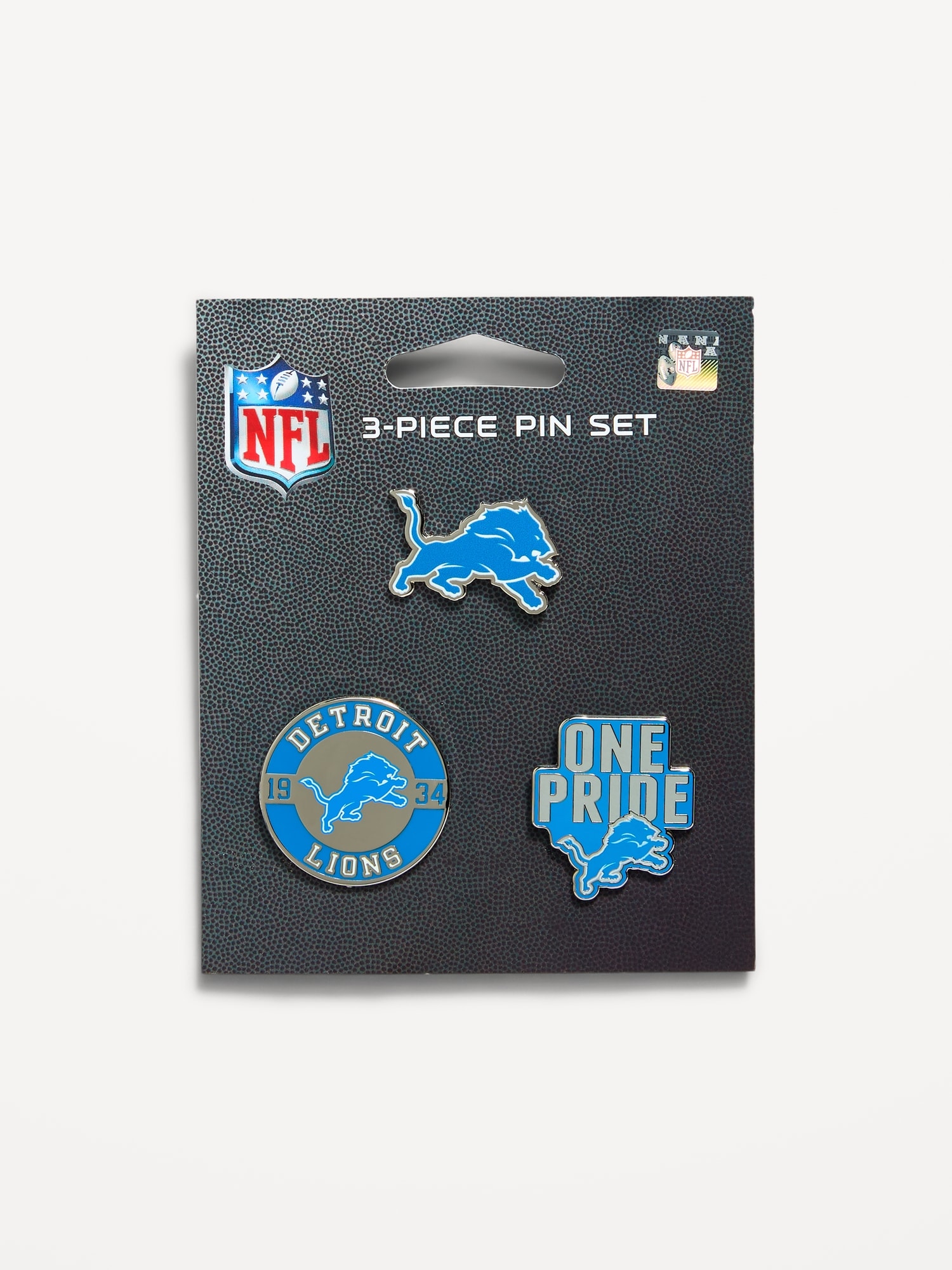 WinCraft® Detroit Lions 3-Pack Collector Enamel Pins