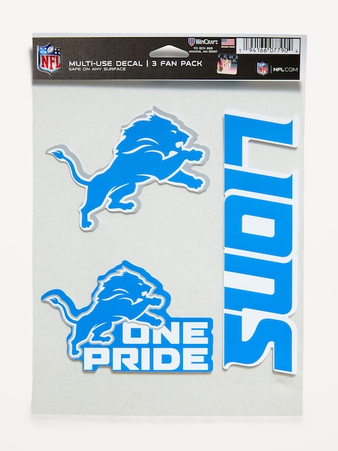 WinCraft® Detroit Lions 3-Pack Multi-Use Decals