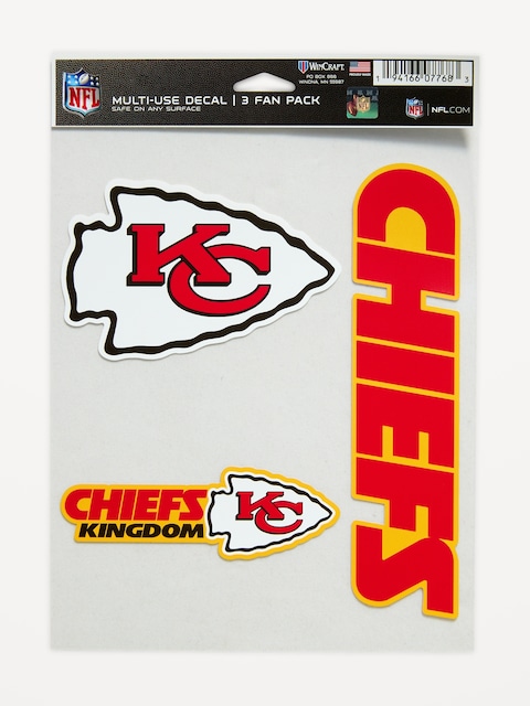 WinCraft® Kansas City Chiefs 3-Pack Multi-Use Decals