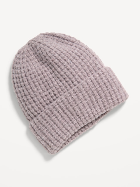 Waffle Knit Beanie for Men