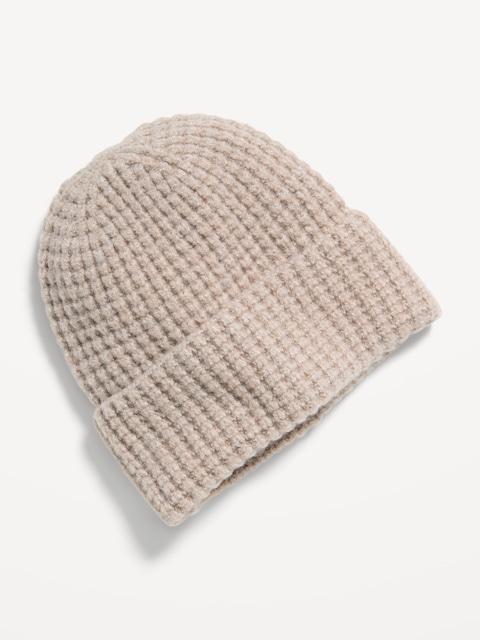 Waffle Knit Beanie for Men
