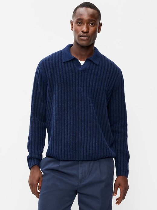 Long-Sleeve Polo Sweater | Old Navy