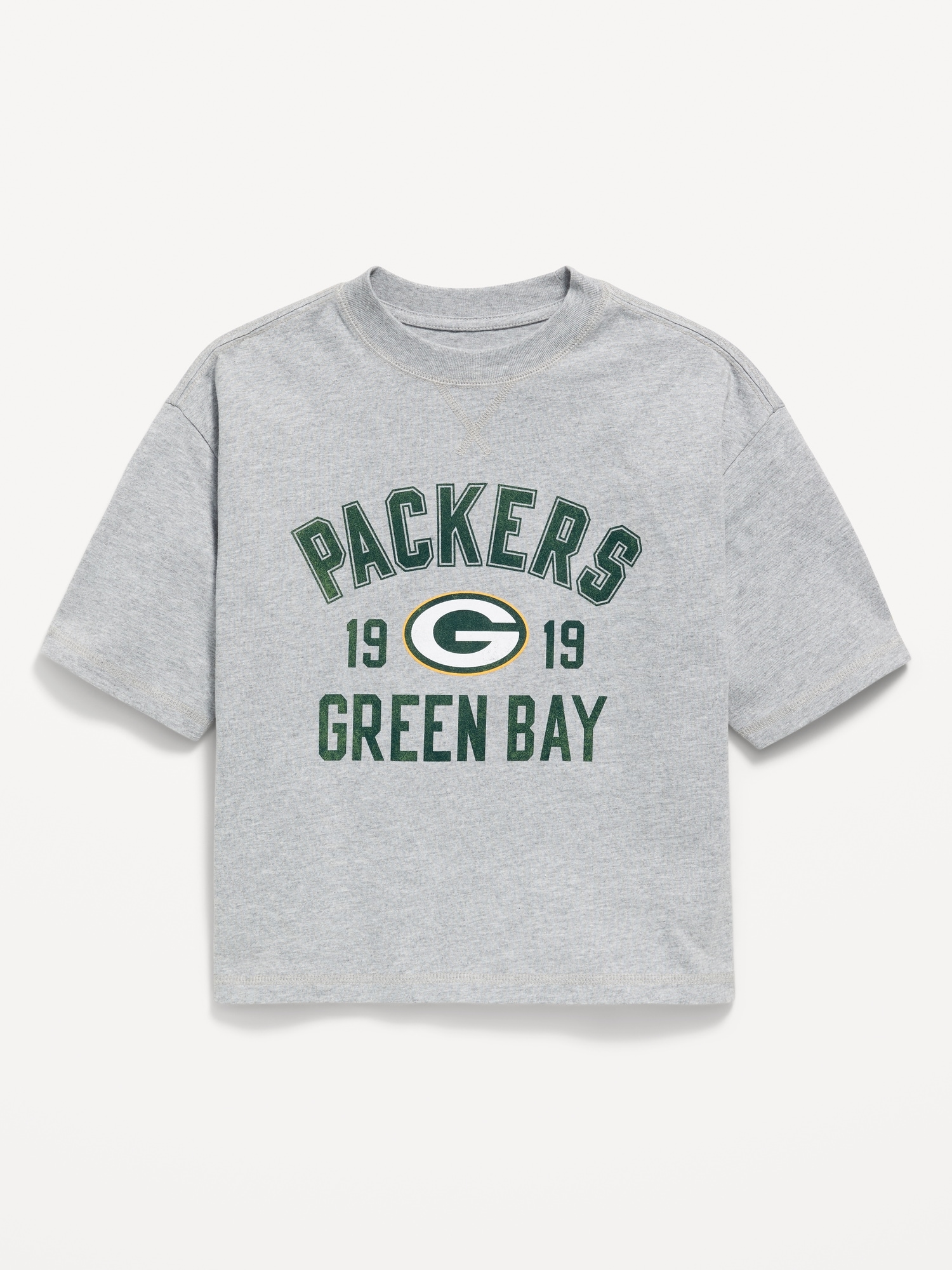 Green Bay Packers Oversized Boxy Graphic T-Shirt for Boys
