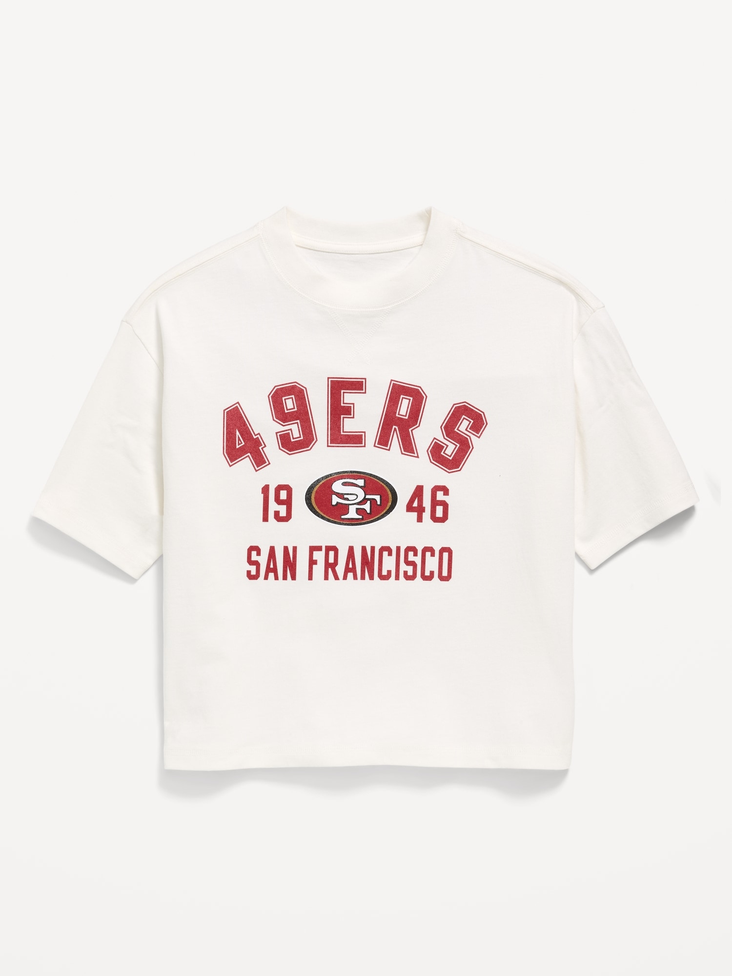 San Francisco 49ers Oversized Boxy Graphic T-Shirt for Boys
