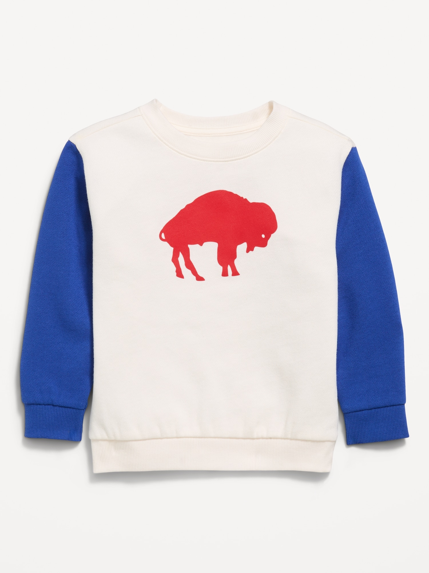 Buffalo Bills Oversized Crew-Neck Sweatshirt for Toddler Boys