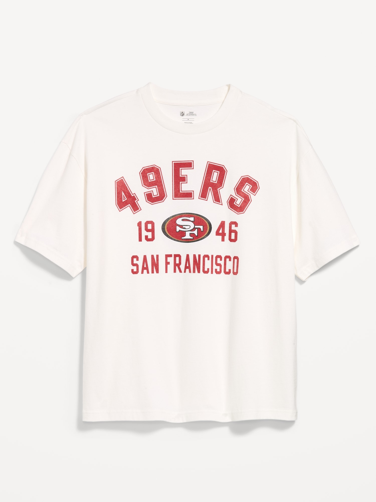 San Francisco 49ers Oversized Graphic T-Shirt for Men