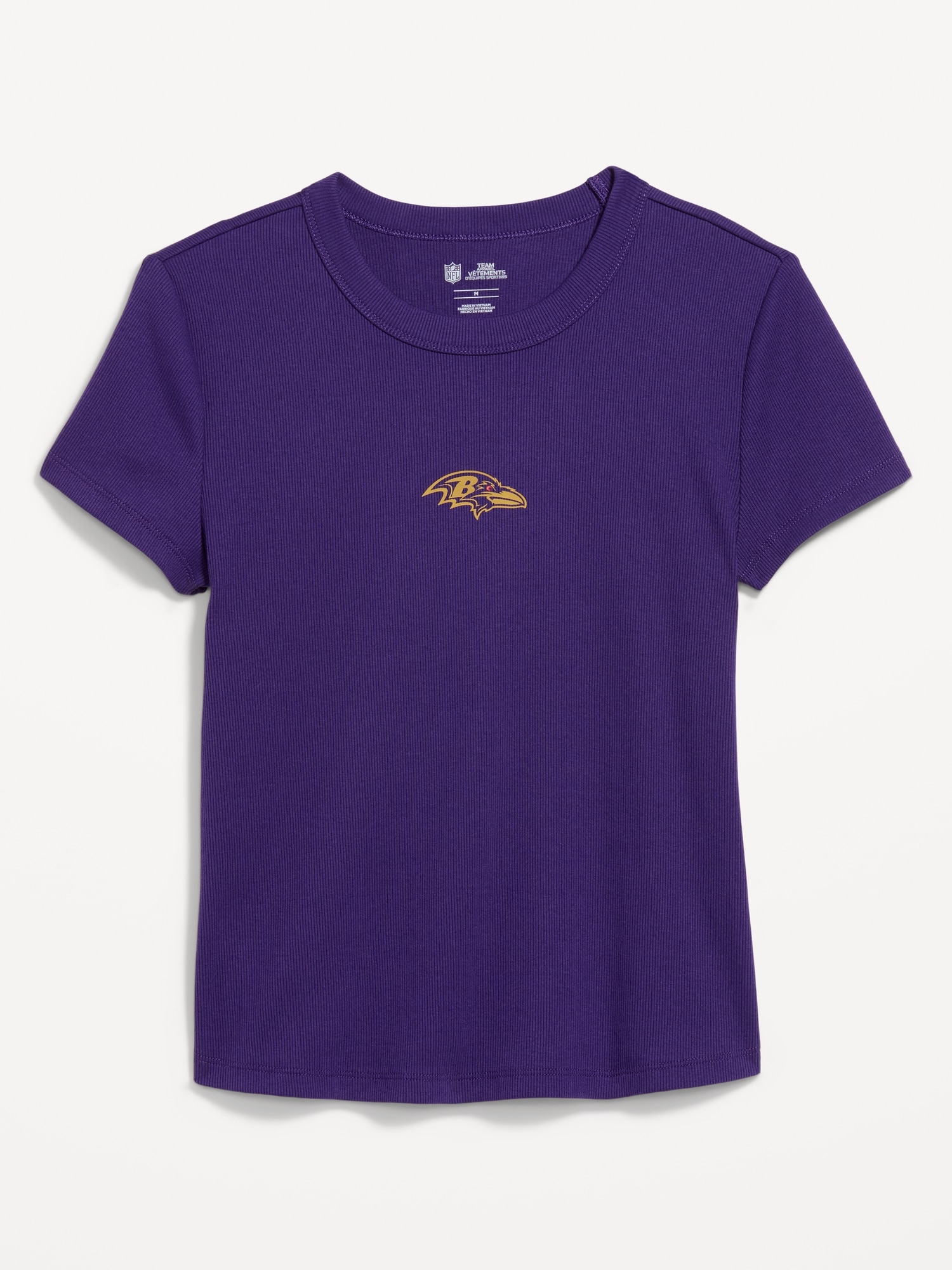 Baltimore Ravens Snug Crop T-Shirt for Women