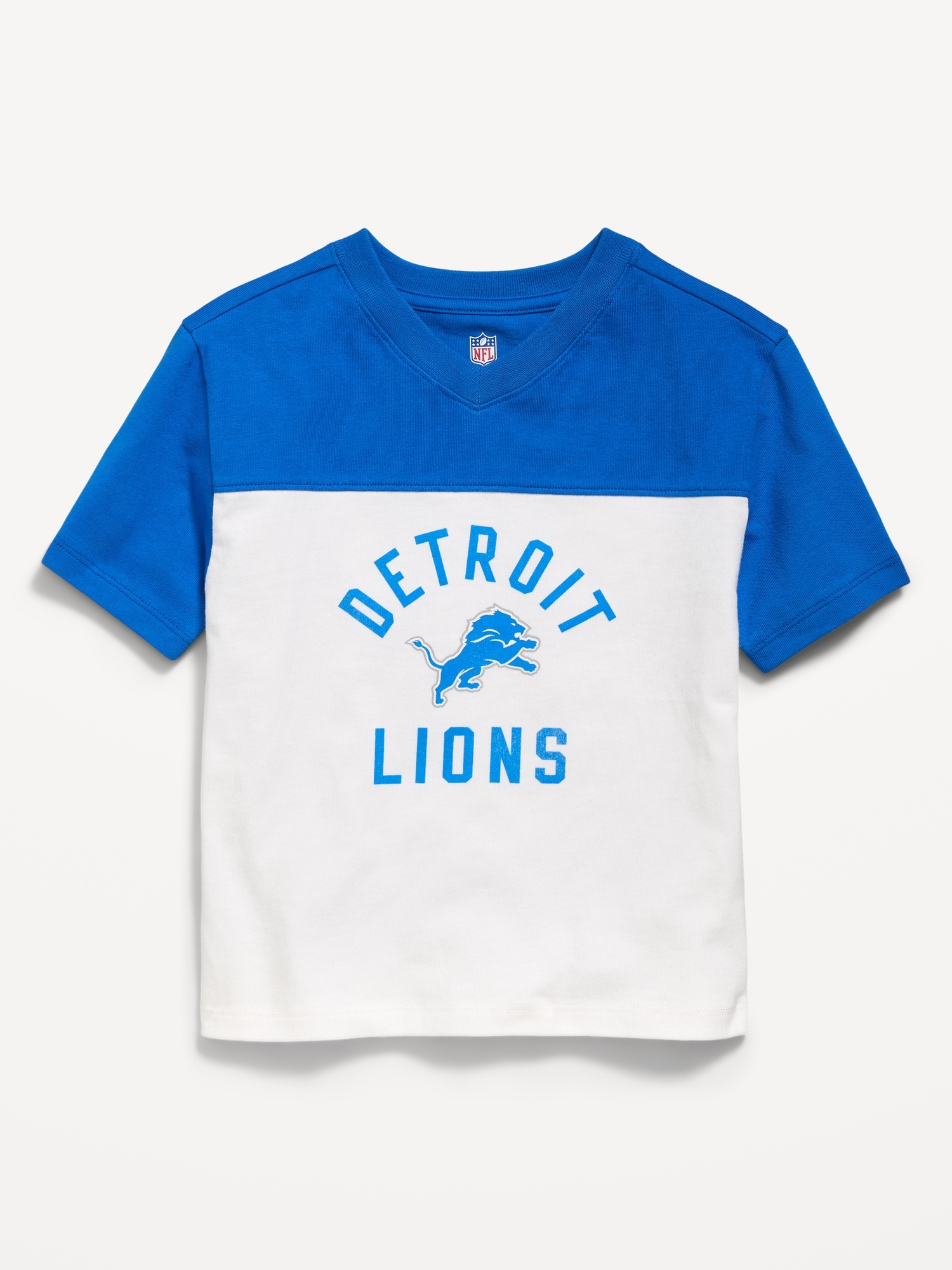 Detroit Lions Oversized Graphic Football T-Shirt for Toddler Boys