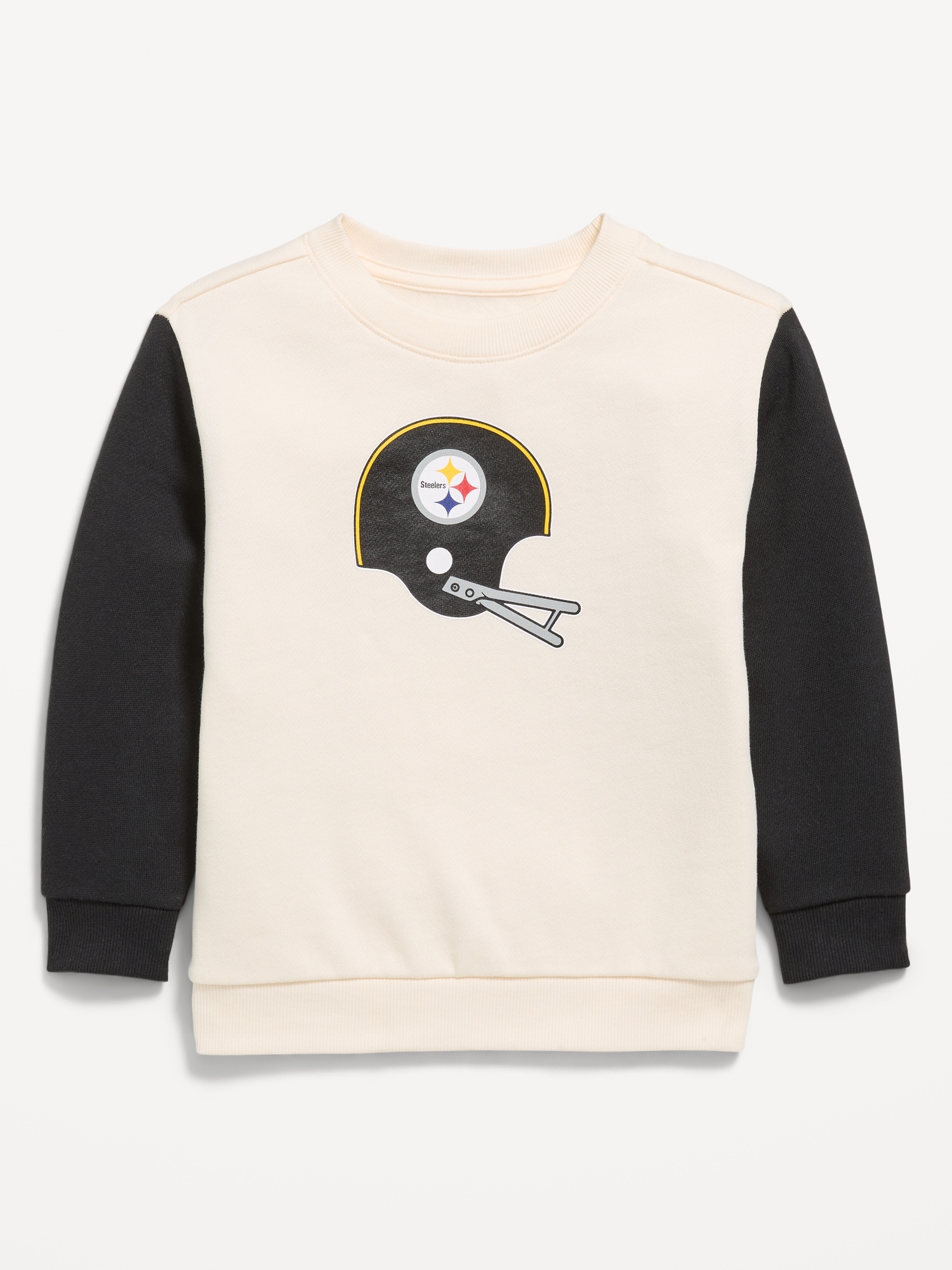 Pittsburgh Steelers Oversized Crew-Neck Sweatshirt for Toddler Boys