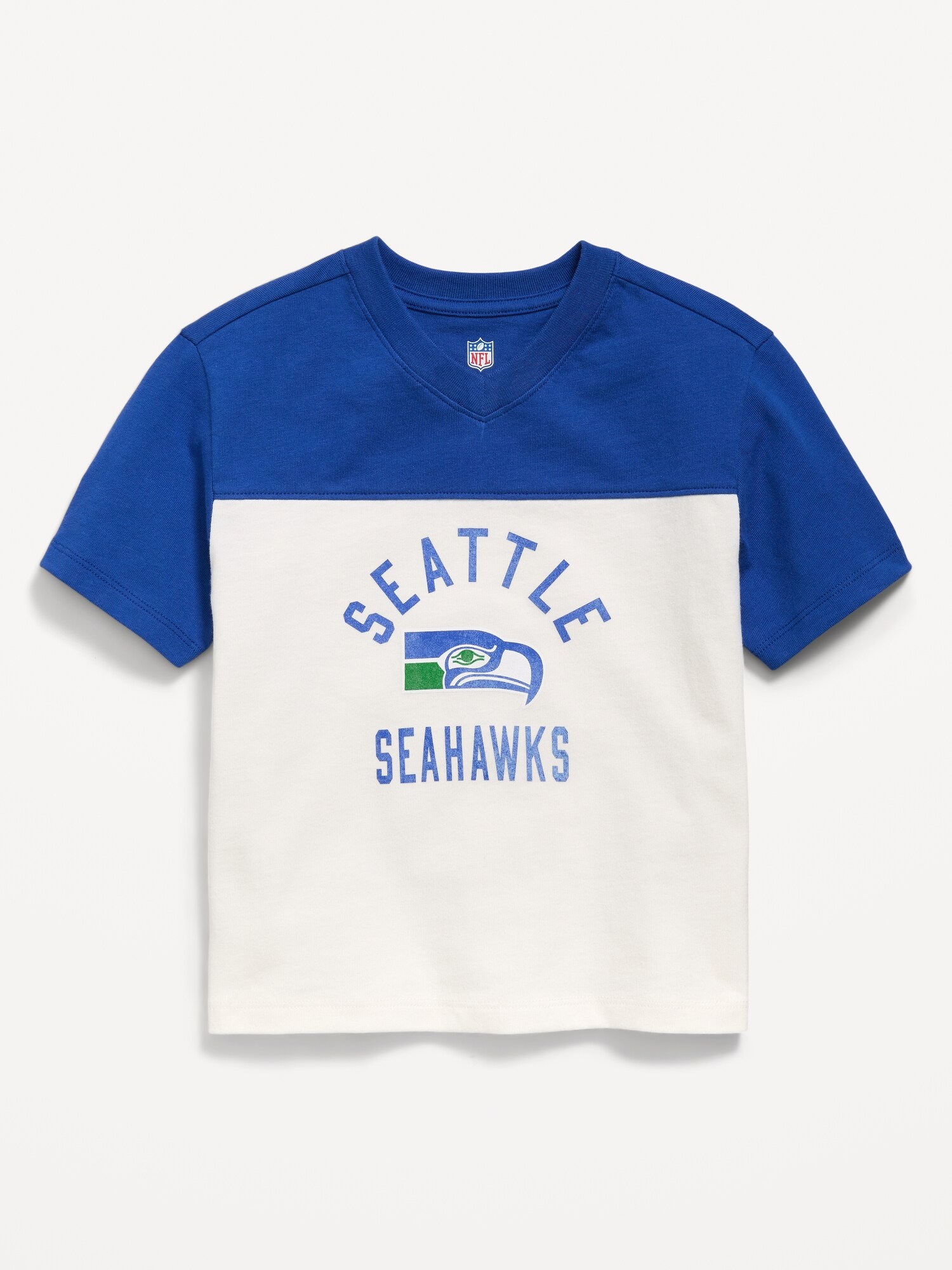Seattle Seahawks Oversized Graphic Football T-Shirt for Toddler Boys