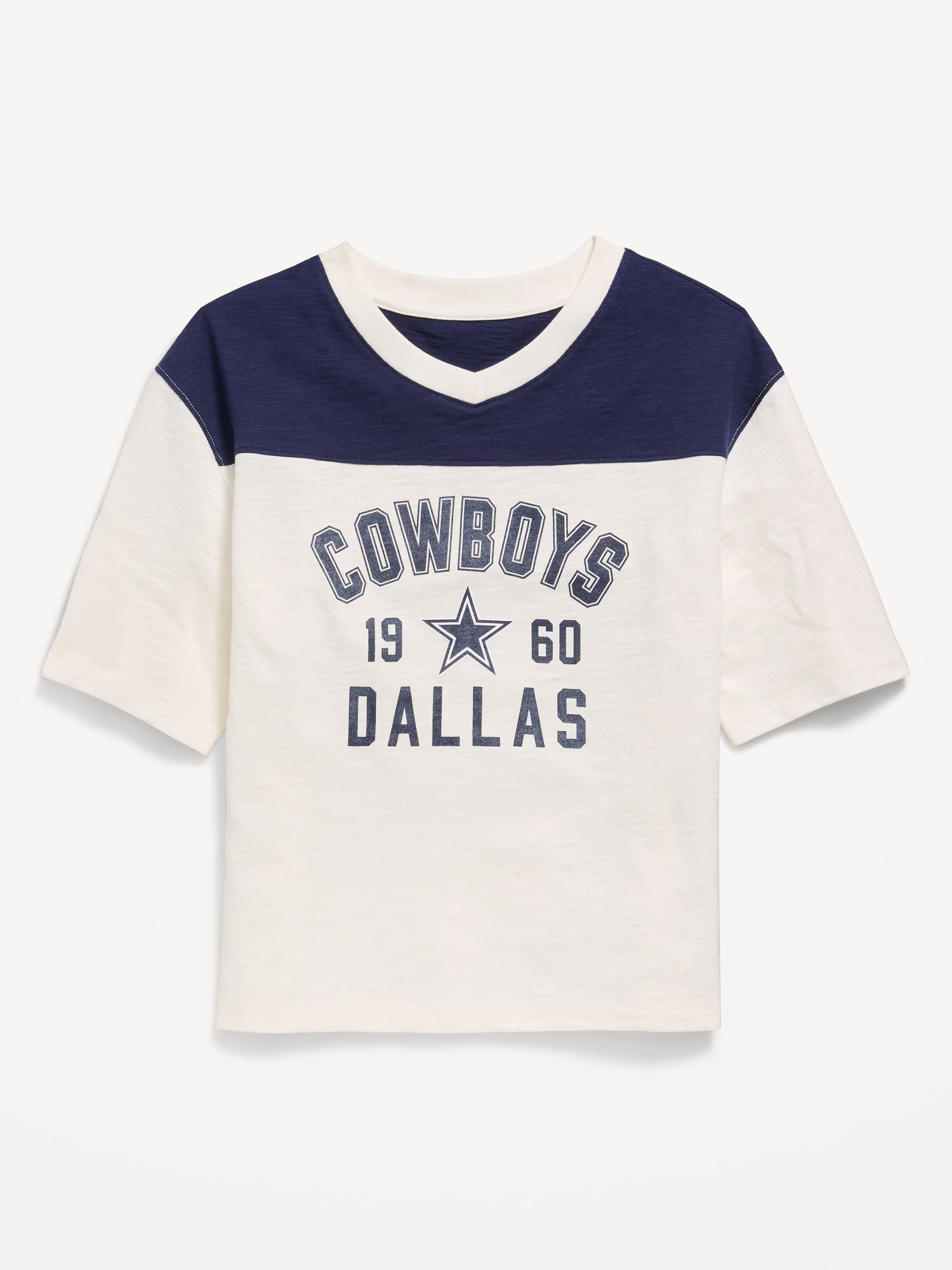 Dallas Cowboys Oversized Graphic Football T-Shirt for Girls