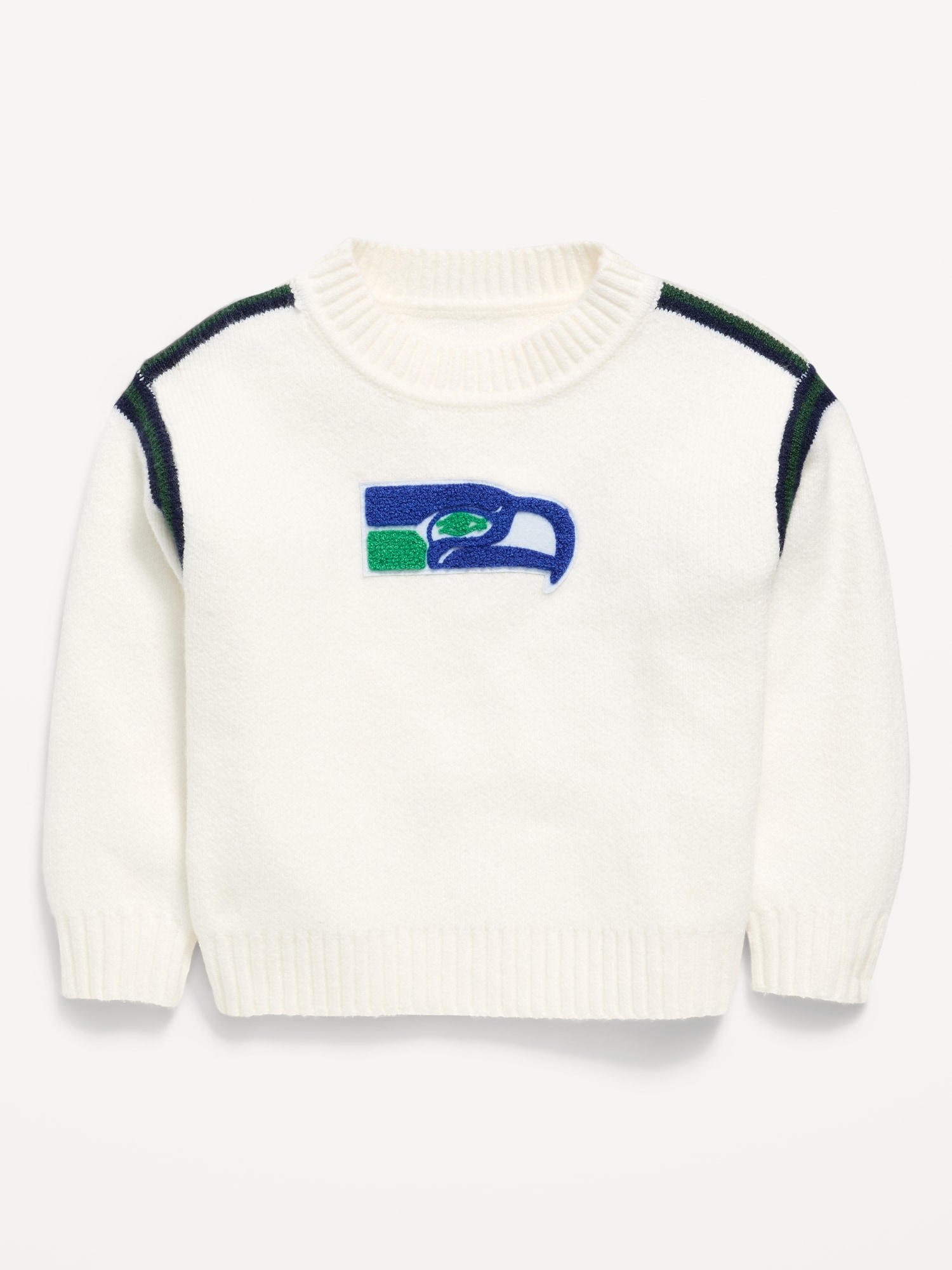 Seattle Seahawks Crew-Neck Sweater for Toddler Girls